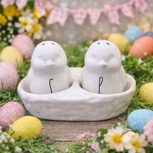 Rae Dunn Chick Salt & Pepper Shakers Easter Farmhouse NEW 🐥